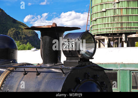 Railway depot in Kingston, New Zealand Stock Photo