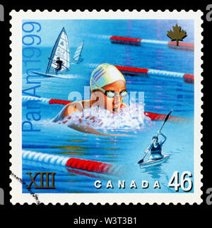 CANADA - CIRCA 1999: stamp printed by Canada, shows summer, circa 1999 Stock Photo