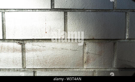 silver coloured bricks Stock Photo