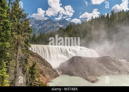 Wapta Falls in Yoho National Park, British Columbia, Canada Stock Photo