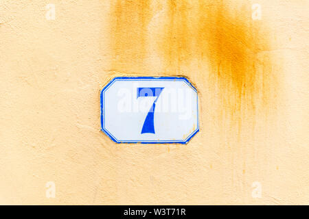 house number seven Stock Photo - Alamy