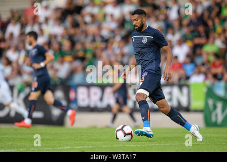 Kufstein, Austria. 17th July, 2019. Soccer: Test matches, Borussia Mönchengladbach - Basaksehir FC in Kufstein. Gael Clichy from Istanbul plays the ball. Credit: Matthias Balk/dpa/Alamy Live News Stock Photo