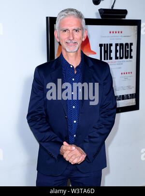 Damon Hill attending the world premiere of The Edge at Picturehouse Central, Piccadilly Circus London. Stock Photo