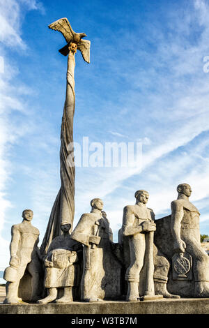 Monument to the Azorean immigrants. Sao Jose, Santa Catarina, Brazil. Stock Photo
