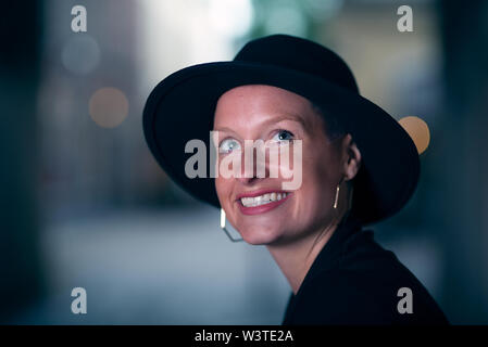 Portrait of a happy young woman Stock Photo