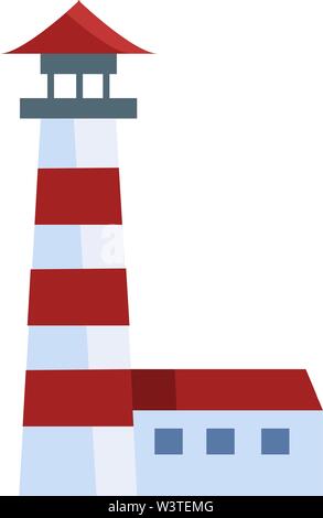 Lighthouse Isolated On White Background. Vector Color Vintage Engraving  Illustration. Royalty Free SVG, Cliparts, Vectors, and Stock Illustration.  Image 110259384.