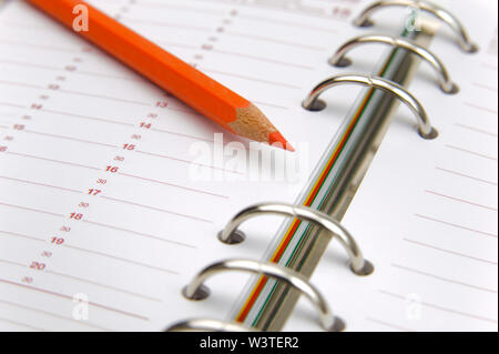 open calendar for your memo date Stock Photo