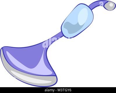 A vacuum cleaner in purple color, vector, color drawing or illustration. Stock Vector