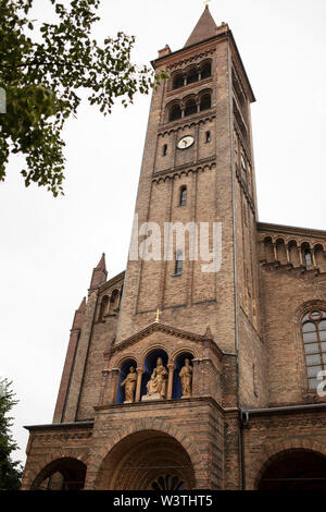 The Church of St Peter and Paul, a Catholic church on Bassinplatz in Potsdam, Germany. Stock Photo