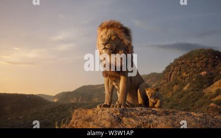 RELEASE DATE: July 19, 2019 TITLE: The Lion King STUDIO: Disney DIRECTOR: Jon Favreau PLOT: After the murder of his father, a young lion prince flees his kingdom only to learn the true meaning of responsibility and bravery. STARRING: James Earl Jones as Mufasa (voice). (Credit Image: © Disney/Entertainment Pictures) Stock Photo