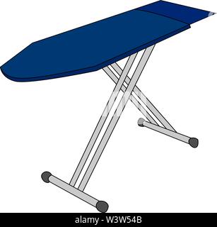 Ironing board, illustration, vector on white background. Stock Vector