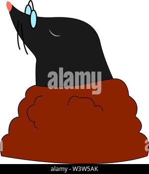 ABC Cartoon Mole Stock Vector Art & Illustration, Vector Image