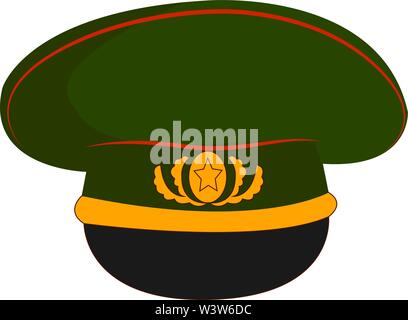 Old military uniform icon cartoon style Royalty Free Vector