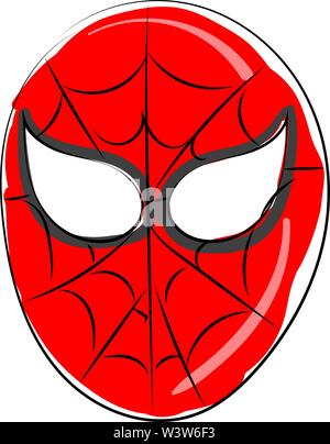 Spider Man Face Drawing, HD Png Download - vhv