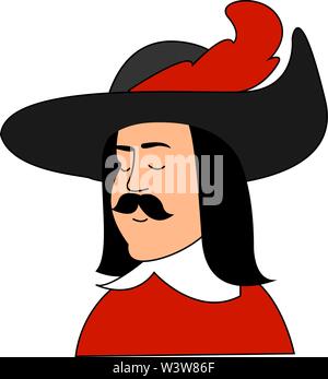 Cardinals guardsman, illustration, vector on white background. Stock Vector