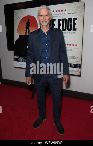 Damon Hill attends the World Premiere of 'THE EDGE' at Picturehouse Central. Stock Photo