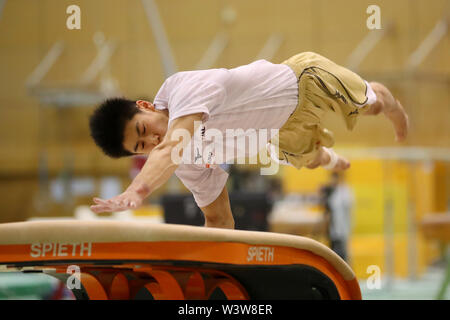 Tokyo, Japan. 17th July, 2019. Daiki Hashimoto (JPN) Artistic Gymnastics : Japan men's national team training camp for The 2019 Artistic Gymnastics World Championships Stuttgart at Ajinomoto national training cener in Tokyo, Japan . Credit: Yohei Osada/AFLO SPORT/Alamy Live News Stock Photo