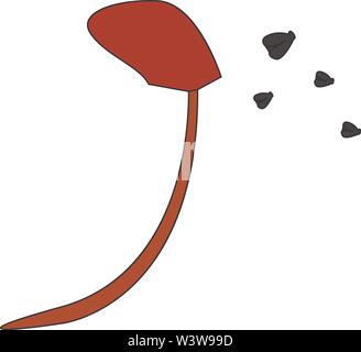 Fly swatter, illustration, vector on white background. Stock Vector