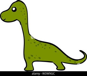 Vector Cartoon Illustration Of Cute Green Dinosaur Jumping To Holding Bird.  Isolated On White Background. Royalty Free SVG, Cliparts, Vectors, and  Stock Illustration. Image 114404736.