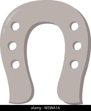 Horseshoe, illustration, vector on white background. Stock Vector