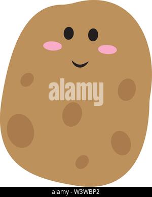 Cute potato, illustration, vector on white background Stock Vector Image &  Art - Alamy