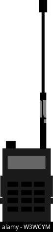 Walkie talkie, illustration, vector on white background. Stock Vector