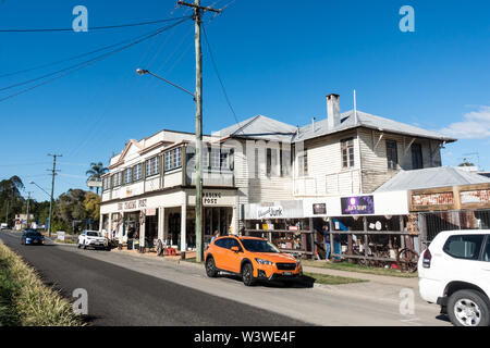 Shops in the main street Esk Queensland Australia. Stock Photo