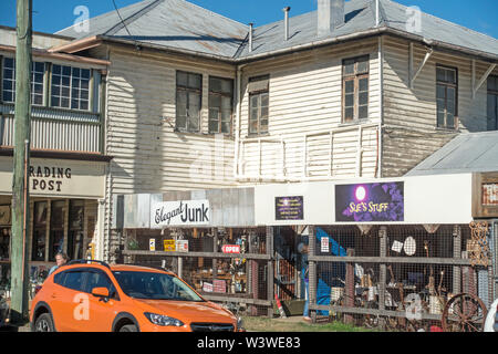 Shops in main street Esk SE Queensland Australia. Stock Photo