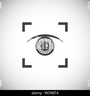 Human scanning related icon on background for graphic and web design ...