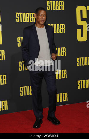 July 10, 2019 - Los Angeles, CA, USA - LOS ANGELES - JUL 10:  Scott Lawrence at the ''Stuber'' Premiere at the Regal LA Live on July 10, 2019 in Los Angeles, CA (Credit Image: © Kay Blake/ZUMA Wire) Stock Photo