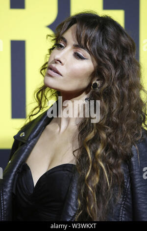 July 10, 2019 - Los Angeles, CA, USA - LOS ANGELES - JUL 10:  Sarah Shahi at the ''Stuber'' Premiere at the Regal LA Live on July 10, 2019 in Los Angeles, CA (Credit Image: © Kay Blake/ZUMA Wire) Stock Photo