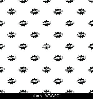 Comic boom kaboom pattern seamless vector repeat geometric for any web design Stock Vector