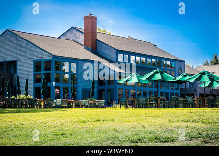 Acadia National Park, ME, USA - August 15, 2018: The Jordan Pond House Restaurant Stock Photo