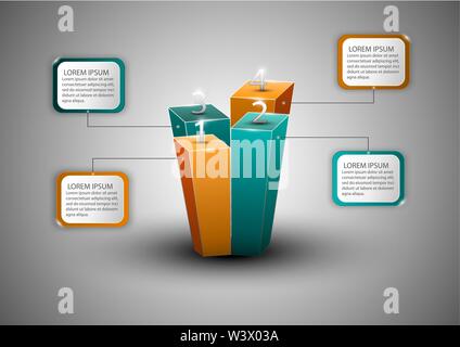 Modern infographics diagram for web design, banners, layouts, financial reports. business concept. Vector illustration Stock Vector