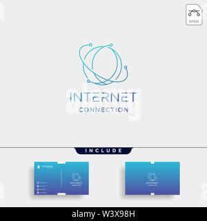INTERNET LOGO SIMPLE LINE browser symbol icon sign isolated Stock Vector