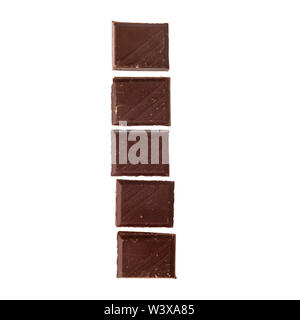 Isolate chocolate letter, alphabet Stock Photo