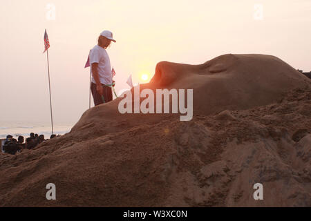 Sand Festival in Konark, Odisha, India. Stock Photo