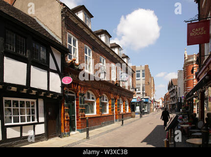 A view along Friar street in Worcester city centre, England, UK. Stock Photo