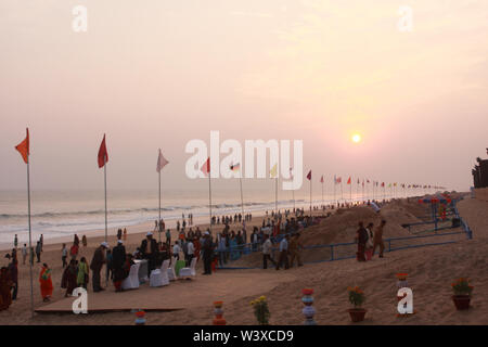 Sand Festival in Konark, Odisha, India. Stock Photo