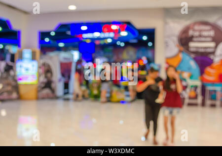 Abstract blur background of shopping mall and department store Stock Photo
