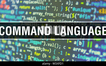 command concept with Random Parts of Program Code.command text written ...