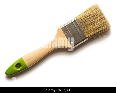 Clean paint brush isolated on white background. Stock Photo