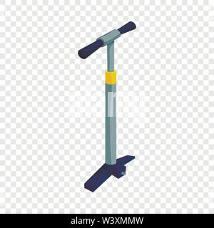 Pump for bicycle icon, isometric style Stock Vector