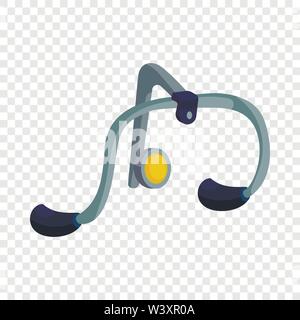 Handlebar icon, isometric style Stock Vector