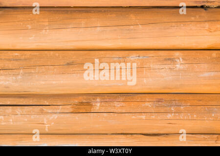 Wooden log wall texture background. Stock Photo