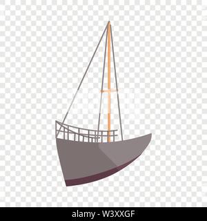 Sailing ship icon, cartoon style Stock Vector