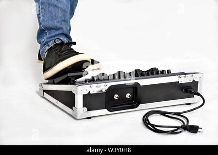effects equipment on white background. Stock Photo