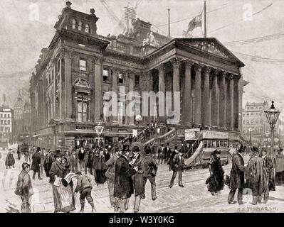 The Royal Exchange, Manchester, England, UK, 19th century Stock Photo