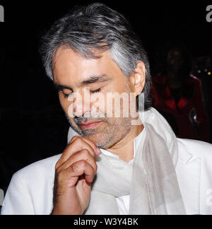 Andrea Bocelli  at Teatro del Silenzio in his home town, Lajatico, Pisa, Italy   Photo © Sandro Michahelles/Sintesi/Alamy Stock Photo Stock Photo