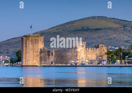 Kamerlengo Fortress, Trogir Harbour, Trogir, Dalmatian Coast, Croatia, Europe Stock Photo